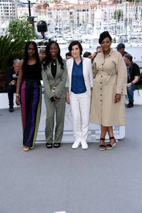 76th Cannes Film Festival 2023, Photocall film Le Retour (Homecoming) . Pictured: Suzy Bemba, Esther Gohourou, Catherine Corsini, Aissatou Diallo Sagna  Copyright: xAlbertoxTerenghi PoolxPhotoxEvenx xPoolxPhotoxEventsx01x IPA_IPA38017628