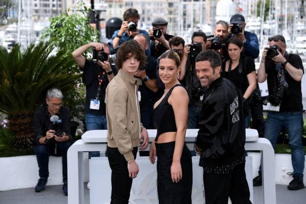 76th Cannes Film Festival 2023, Photocall film Le Regne Animal . Pictured: Paul Kirchier, Adele Exarchopoulos, Romain Duris  Copyright: xAlbertoxTerenghi PoolxPhotoxEvenx xPoolxPhotoxEventsx01x IPA_IPA38017781