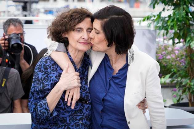 Entertainment Highlight Bilder des Tages Foto IPP Daniele Cifala™ Cannes 17 05 2023 Le Retour (Homecoming) Photocall - The 76th Annual Cannes Film Festival nella foto : Catherine Corsini and Elisabeth Perez Italy Photo Press - World Copyright