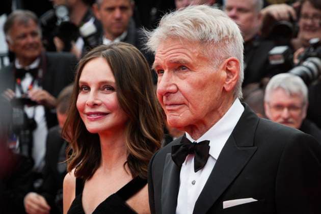 Foto IPP Daniele Cifala™ Cannes 18 05 2023 Indiana Jones And The Dial Of Destiny Red Carpet - The 76th Annual Cannes Film Festival nella foto : Calista Flockhart and Harrison Ford Italy Photo Press - World Copyright