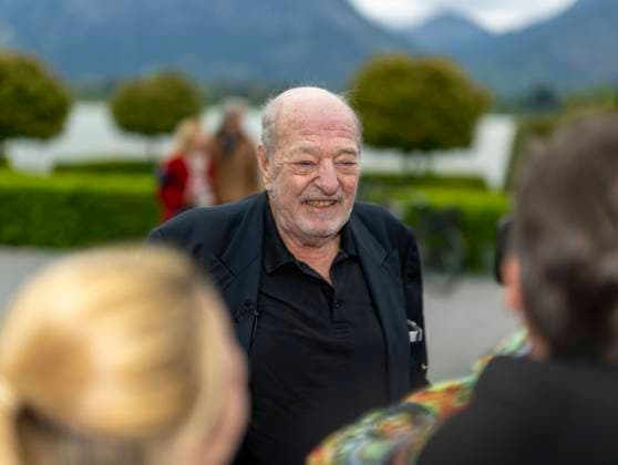 18.05.2023, Füssen im Allgäu, Musical-Premiere von Ein bisschen Frieden - Summer of Love, von Komponist Ralph Siegel, im Festspielhaus Neuschwanstein. Ralph Siegel glücklich. 18.05.2023, Musical, Ein bisschen Frieden 18.05.2023, Musical, Ein bisschen Frieden