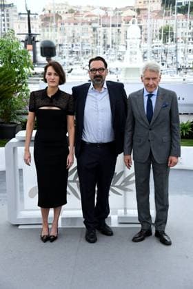 76th Cannes Film Festival 2023, Photocall film Indiana Jones and the dial of destiny. Pictured: Phoebe Waller-Bridge, James Mangold, Harrison Ford  Copyright: xAlbertoxTerenghi PoolxPhotoxEvenx xPoolxPhotoxEventsx01x IPA_IPA38044841