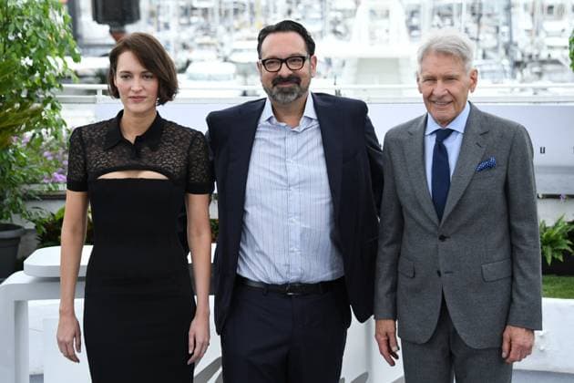 76th Cannes Film Festival 2023, Photocall film Indiana Jones and the dial of destiny. Pictured: Phoebe Waller-Bridge, James Mangold, Harrison Ford  Copyright: xAlbertoxTerenghi PoolxPhotoxEvenx xPoolxPhotoxEventsx01x IPA_IPA38044844