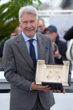 Harrison Ford CELEBRITES : 76 eme festival de Cannes - Photocall du film Indiana Jones et le Cadran de la DestinÃ e - Cannes - 19 05 2023 NorbertScanella Panoramic 