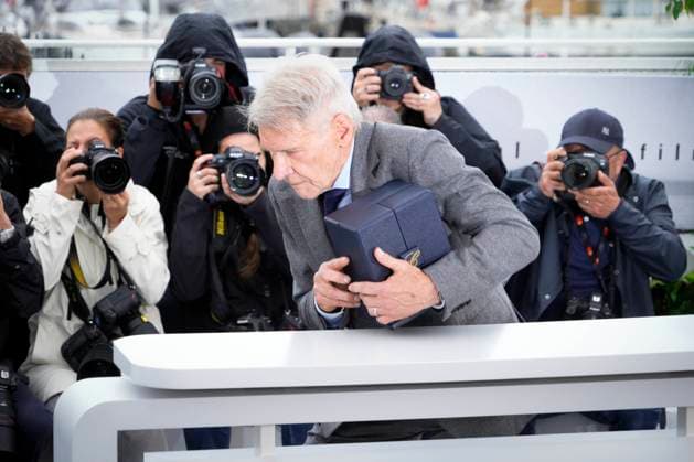 Entertainment Bilder des Tages Foto IPP Daniele Cifala™ Cannes 19 05 2023 Indiana Jones And The Dial Of Destiny Photocall - The 76th Annual Cannes Film Festival nella foto : Harrison Ford Italy Photo Press - World Copyright