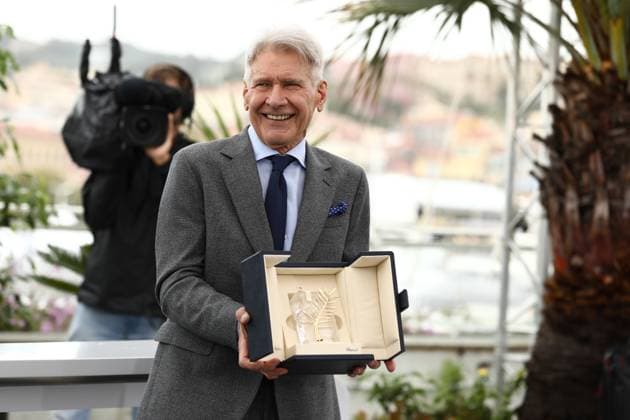 May 19, 2023, Cannes, Cote d Azur, France: HARRISON FORD receives an Honorary Palme d Or as he attends the photocall for Indiana Jones and the Dial of Destiny during the 76th Annual Cannes Film Festival at Palais des Festivals on May 19, 2023 in Cannes, France Cannes France - ZUMAc179 20230519_zep_c179_030 Copyright: xMickaelxChavetx