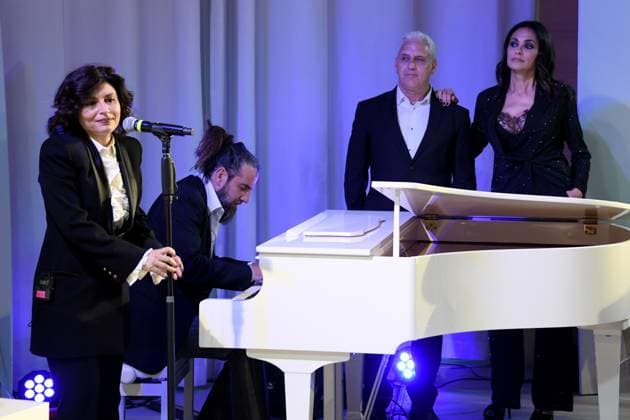 76th Cannes Film Festival 2023, Presentation of the film The best of you. Pictured: Giusi Ferreri, Maria Grazia Cucinotta, Vincent Riotta  Copyright: xAlbertoxTerenghi PoolxPhotoxEvenx xPoolxPhotoxEventsx01x IPA_IPA38056896