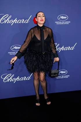 Rossy de Palma beim Official Trophee Chopard Dinner Photocall im Carlton Beach Club auf dem Festival de Cannes 2023 76. Internationale Filmfestspiele von Cannes am Palais des Festivals. Cannes, 19.05.2023