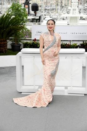 76th Cannes Film Festival 2023, Photocall film He Bian De Cuo Wu (Only The River Flows) . Pictured: Chloe Maayan  Copyright: xAlbertoxTerenghi PoolxPhotoxEvenx xPoolxPhotoxEventsx01x IPA_IPA38067734