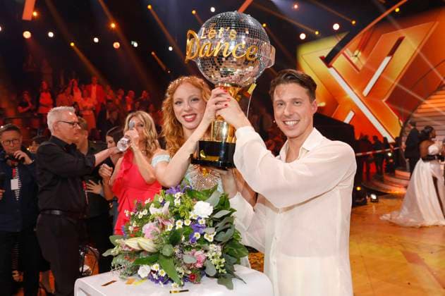 Bilder des Jahres 2023, Entertainment 05 Mai Entertainment Themen der Woche KW20 Anna Ermakova und Valentin Lusin beim Finale der 16. Staffel der RTL-Tanzshow Let s Dance im MMC Coloneum. Köln, 19.052023 *** Anna Ermakova and Valentin Lusin at the final of the 16 season of the RTL dance show Let s Dance at the MMC Coloneum Cologne, 19 052023 Foto:xR.xSchmiegeltx xFuturexImage