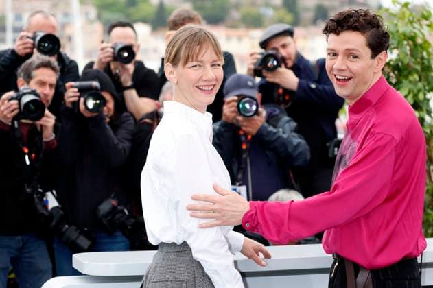 Sandra Hüller und Christian Friedel beim Photocall zum Kinofilm The Zone of Interest auf dem Festival de Cannes 2023 76. Internationale Filmfestspiele von Cannes am Palais des Festivals. Cannes, 20.05.2023