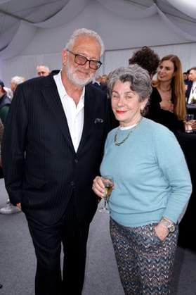 Martin Moszkowicz und Kirsten Niehuus beim German Films und Medienboard Empfang 2023 im Garten des Hotels Mondrian Cannes auf dem Festival de Cannes 2023 76. Internationale Filmfestspiele von Cannes. Cannes, 20.05.2023