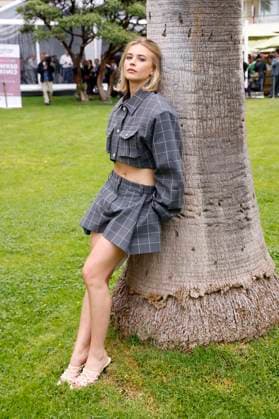 Jeanne Goursaud beim German Films und Medienboard Empfang 2023 im Garten des Hotels Mondrian Cannes auf dem Festival de Cannes 2023 76. Internationale Filmfestspiele von Cannes. Cannes, 20.05.2023
