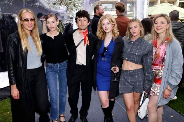 Entertainment Bilder des Tages Jessica Hausner, Milena Tscharntke, Maximilian Mundt, Pauline Pollmann, Jeanne Goursaud und Cordula Kablitz-Post beim German Films und Medienboard Empfang 2023 im Garten des Hotels Mondrian Cannes auf dem Festival de Cannes 2023 76. Internationale Filmfestspiele von Cannes. Cannes, 20.05.2023