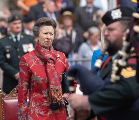 May 20, 2023, Moncton, NB, CANADA: Princess Anne attends the 8th Canadian Hussars Exercise of the Freedom of the City of Moncton Parade on Saturday May 20, 2023. Moncton CANADA  - ZUMAc35_ 20230520_zaf_c35_065 Copyright: xRonxWardx