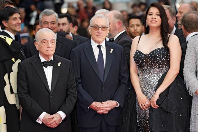 Martin Scorsese, Robert De Niro und Cara Jade Myers bei der Premiere des Kinofilms Killers of the Flower Moon auf dem Festival de Cannes 2023 76. Internationale Filmfestspiele von Cannes im Palais des Festivals. Cannes, 20.05.2023