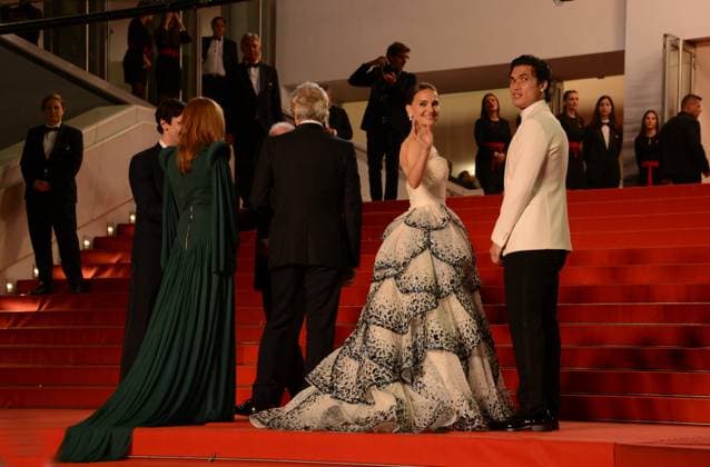 May 20, 2023, CANNES, France: CANNES, FRANCE - MAY 20: Cory Michael Smith, Julianne Moore, Todd Haynes, Natalie Portman, Charles Melton attend the May December red carpet during the 76th annual Cannes film festival at Palais des Festivals on May 20, 2023 in Cannes, France. CANNES France - ZUMAi09_ 20230520_zaf_i09_043 Copyright: xFrederickxInjimbertx