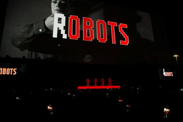 SÃO PAULO, SP - 20.05.2023: C6 FEST EM SÃO PAULO - Presentation of the German musical group Kraftwerk, this Saturday (20) during the first edition of the C6 Fest festival, held in São Paulo at Ibirapuera Park, in the south zone of the capital of São Paulo. The group, formed in 1970 in Dusseldorf, Germany, is considered a pioneer in electronic music, having influenced several styles, including synth-pop, dance music and other aspects of electronic music. x2375550x EmersonxSantos