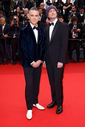 Robbie Williams und Michael Gracey bei der Premiere des Kinofilms Killers of the Flower Moon auf dem Festival de Cannes 2023 76. Internationale Filmfestspiele von Cannes im Palais des Festivals. Cannes, 20.05.2023