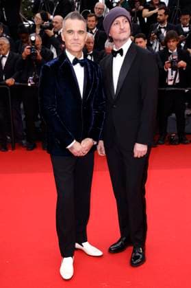 Robbie Williams und Michael Gracey bei der Premiere des Kinofilms Killers of the Flower Moon auf dem Festival de Cannes 2023 76. Internationale Filmfestspiele von Cannes im Palais des Festivals. Cannes, 20.05.2023