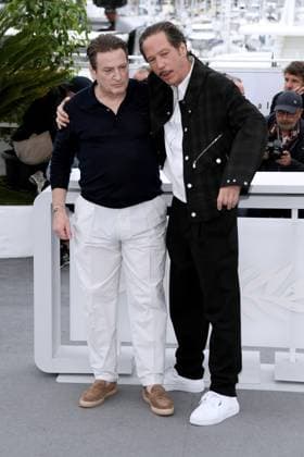76th Cannes Film Festival 2023, Photocall film Omar La Fraise (The King Of Algiers). Pictured: Benoit Magimel, Reda Kateb  Copyright: xAlbertoxTerenghi PoolxPhotoxEvenx xPoolxPhotoxEventsx01x IPA_IPA38095730