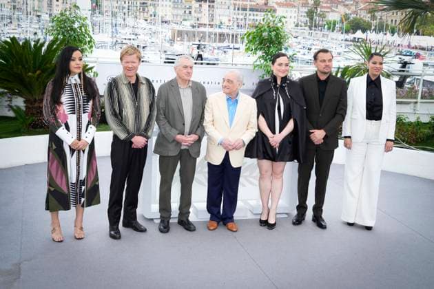 Foto IPP Daniele Cifala™ Cannes 21 05 2023 Killers Of The Flower Moon Photocall - The 76th Annual Cannes Film Festival nella foto : anae Collins, Jesse Plemons, Robert De Niro, Director Martin Scorsese, Lily Gladstone, Leonardo DiCaprio, Cara Jade Myers Italy Photo Press - World Copyright