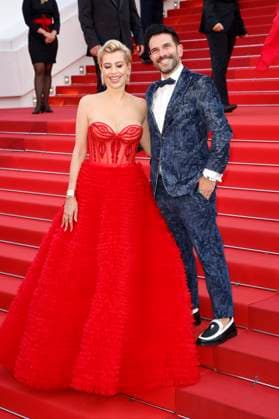 Entertainment Bilder des Tages Verena Kerth mit Partner Marc Terenzi bei der Premiere des Kinofilms Firebrand auf dem Festival de Cannes 2023 76. Internationale Filmfestspiele von Cannes im Palais des Festivals. Cannes, 21.05.2023