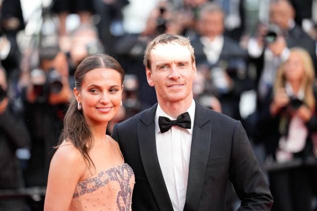 May 21, 2023, Cannes, Cannes, France: Actress Alicia Vikander and husband Michael Fassbender attend the movie screening and red carpet event for Firebrand , which is in competition during the 76th edition of the Cannes Film Festival on May 21 2023, in Cannes, France (c) IMAGO Images Cannes France - ZUMAf151 20230521_zsp_f151_013 Copyright: xAlexandraxFechetex