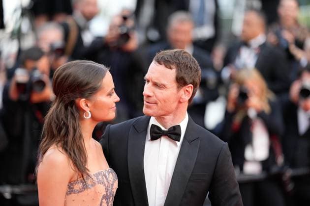 May 21, 2023, Cannes, Cannes, France: Actress Alicia Vikander and husband Michael Fassbender attend the movie screening and red carpet event for Firebrand , which is in competition during the 76th edition of the Cannes Film Festival on May 21 2023, in Cannes, France (c) IMAGO Images Cannes France - ZUMAf151 20230521_zsp_f151_015 Copyright: xAlexandraxFechetex