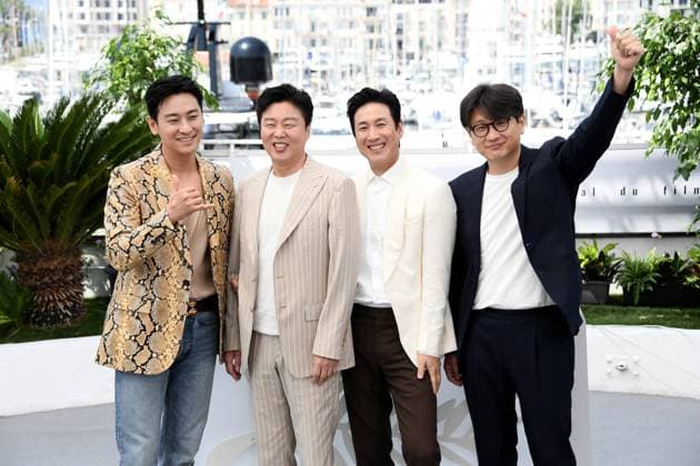 76th Cannes Film Festival 2023, Photocall film Project Silence . Pictured: Kim Tae-gon, Lee Sun-kyun, Kim Hee-won, Ju Ji-hun  Copyright: xAlbertoxTerenghi PoolxPhotoxEvenx xPoolxPhotoxEventsx01x IPA_IPA38123835