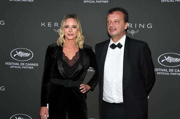 Geraldine Danon and Manuel Munz - 2023 Kering Women in Motion Award during the 76th annual Cannes film festival in Cannes, France. CELEBRITES : 76eme festival international de Cannes - Tapis rouge - Cannes - 21 05 2023 LionelUrman Panoramic 