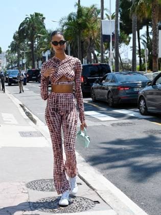 76th Cannes Film Festival 2023, day 7 - Cindy Bruna walking on the croisette  Copyright: xManuelexMangiarottix xipa-agencyx xPoolxPhotoxEventsx01x IPA_IPA38125373