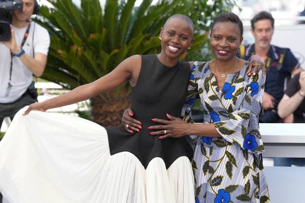 Eliane Umuhire - Yves-Marina Gnahoua CELEBRITES : 76 eme festival de Cannes - Photocall du film Â« Augure (Omen) Â» - Cannes - 22 05 2023 NorbertScanella Panoramic 