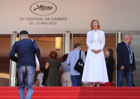 May 22, 2023, Cannes, Cote d Azur, France: IRIS KNOBLOCH attends the screening of Fallen Leaves during the 76th Annual Cannes Film Festival at Palais des Festivals on May 22, 2023 in Cannes, France Cannes France - ZUMAc179 20230522_zep_c179_119 Copyright: xMickaelxChavetx
