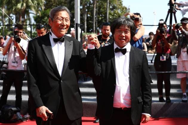 May 22, 2023, Cannes, Cote d Azur, France: WANG XILIN and WANG BING attend the screening of Fallen Leaves during the 76th Annual Cannes Film Festival at Palais des Festivals on May 22, 2023 in Cannes, France Cannes France - ZUMAc179 20230522_zep_c179_122 Copyright: xMickaelxChavetx