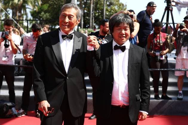 May 22, 2023, Cannes, Cote d Azur, France: WANG XILIN and WANG BING attend the screening of Fallen Leaves during the 76th Annual Cannes Film Festival at Palais des Festivals on May 22, 2023 in Cannes, France Cannes France - ZUMAc179 20230522_zep_c179_123 Copyright: xMickaelxChavetx