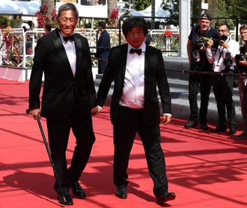May 22, 2023, Cannes, Cote d Azur, France: WANG XILIN and WANG BING attend the screening of Fallen Leaves during the 76th Annual Cannes Film Festival at Palais des Festivals on May 22, 2023 in Cannes, France Cannes France - ZUMAc179 20230522_zep_c179_127 Copyright: xMickaelxChavetx