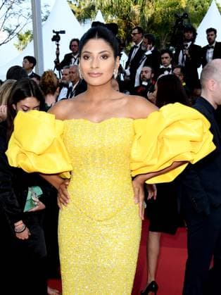 76th Cannes Film Festival 2023, evening 7 - Red Carpet film Club Zero . In the photo Farhana Bodi  Copyright: xSimonexComix xipa-agency.netx xPoolxPhotoxEventsx01x IPA_IPA38131553