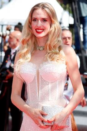 Wilma Elles bei der Premiere des Kinofilms Kuolleet lehdet Fallen Leaves auf dem Festival de Cannes 2023 76. Internationale Filmfestspiele von Cannes im Palais des Festivals. Cannes, 22.05.2023