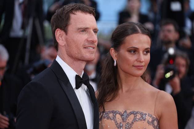 Alicia Vikander, Michael Fassbender attend the Firebrand (Le Jeu De La Reine) red carpet during the 76th annual Cannes film festival at Palais des Festivals on May 21, 2023 in Cannes, France.. DGP imageSPACE MediaPunch Copyright: ximageSPACEx