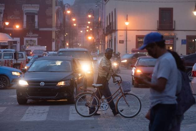 May 22, 2023: More than 40 towns in Mexico are in an emergency due to the intense volcanic activity of the Popocatepetl volcano. In the town of Atlixco there is a large amount of volcanic ash that has covered the city. - ZUMAqp1_ 20230522_zip_qp1_015 Copyright: xHectorxAdolfoxQuintanarxPerezx