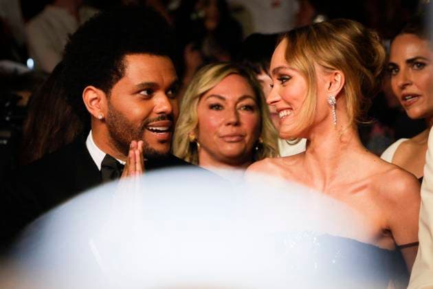Foto IPP Daniele Cifala™ Cannes 22 05 2023 The Idol Red Carpet - The 76th Annual Cannes Film Festival nella foto : Canadian singer Abel Makkonen Tesfaye aka The Weeknd, French-US actress Lily-Rose Depp Italy Photo Press - World Copyright