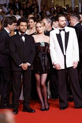 Abel The Weeknd Tesfaye, Lily-Rose Depp und Sam Levinson bei der Premiere der HBO-Dramaserie The Idol auf dem Festival de Cannes 2023 76. Internationale Filmfestspiele von Cannes im Palais des Festivals. Cannes, 22.05.2023