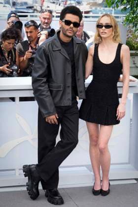 Foto IPP Daniele Cifala™ Cannes 23 05 2023 The Idol Photocall - The 76th Annual Cannes Film Festival nella foto : Lily-Rose Depp and Abel The Weeknd Tesfaye Italy Photo Press - World Copyright