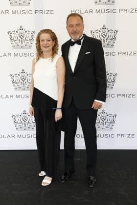 STOCKHOLM 20230523 Cilla Benkö and Anders Lamborn arrive at the 2023 Polar Prize, which will be awarded at the Grand Hotel in Stockholm on Tuesday Stockholm SVERIGE x10430x  Copyright: xChristinexOlsson TTx POLARPRISET 2023 TTABB0000000000189015