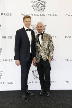 STOCKHOLM 20230523 Nicklas Sigurdsson and Micael Bindefeld arrive at the 2023 Polar Prize ceremony at the Grand Hotel in Stockholm on Tuesday Stockholm SWEDEN x10430x  Copyright: xChristinexOlsson TTx POLARPRISET 2023 TTABB0000000000189047