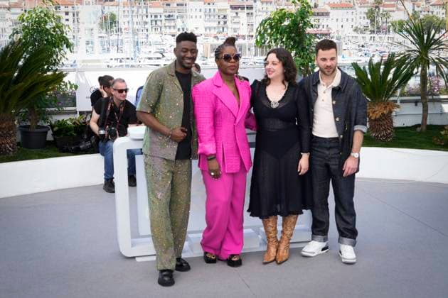 Adami Photocall - The 76th Annual Cannes Film Festival Blaise Afonso, Claudia Tagbo, Camille Dochez and Thomas Rio attend the Adami photocall at the 76th annual Cannes film festival at Palais des Festivals on May 23, 2023 in Cannes, France. Cannes France  Copyright: xDanielexCifalÃ x originalFilename: cifala-notitle230523_npGkd.jpg