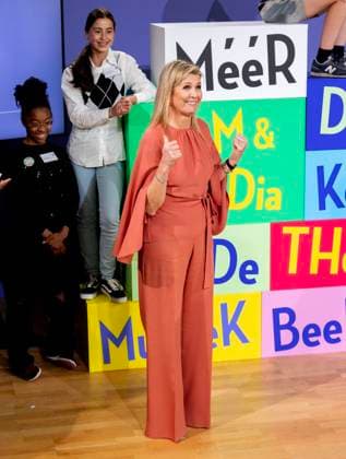 23-05-2023 The Hague Queen Maxima attend the launch of the cooperation between More Music in the Classroom and the Ministry of Education, Culture and Science in the context of cultural offerings at and after school to promote equality of opportunity in the Kindcentrum in The Hague. Â  Copyright: xPPEx
