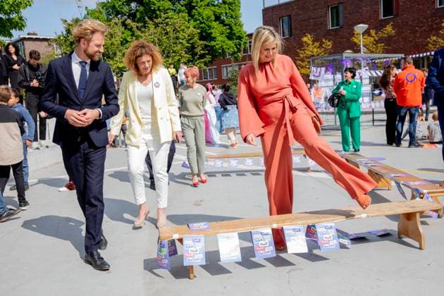 23-05-2023 The Hague Queen Maxima attend the launch of the cooperation between More Music in the Classroom and the Ministry of Education, Culture and Science in the context of cultural offerings at and after school to promote equality of opportunity in the Kindcentrum in The Hague. Â  Copyright: xPPEx