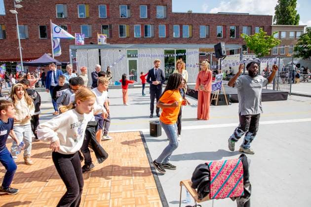 23-05-2023 The Hague Queen Maxima attend the launch of the cooperation between More Music in the Classroom and the Ministry of Education, Culture and Science in the context of cultural offerings at and after school to promote equality of opportunity in the Kindcentrum in The Hague. Â  Copyright: xPPEx